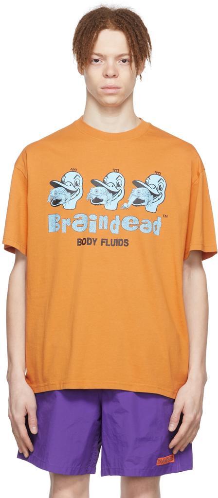 商品Brain Dead|Brown Cotton T-Shirt,价格¥533,第1张图片