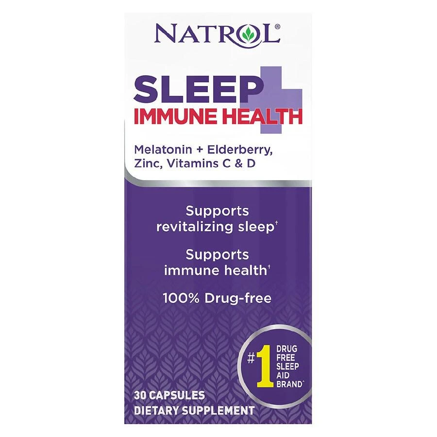 商品Natrol|Sleep+ Immune Health Capsules,价格¥133,第1张图片