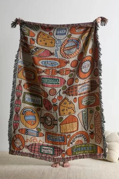 商品Calhoun & Co.|Calhoun & Co. Charcuterie Board Tapestry Throw Blanket,价格¥941,第2张图片详细描述