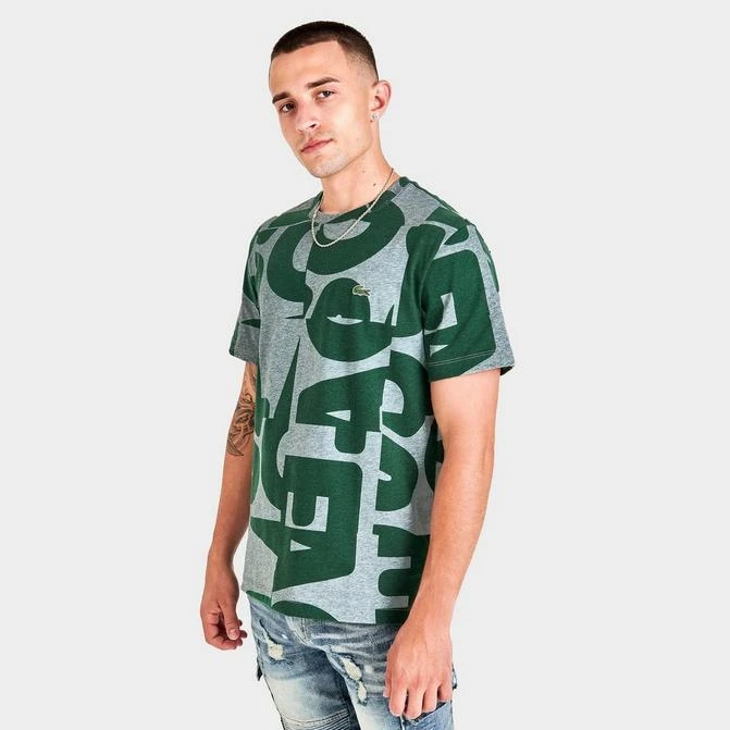 商品Lacoste|Men's Lacoste Heritage All-Over Print Short-Sleeve T-Shirt,价格¥410,第1张图片