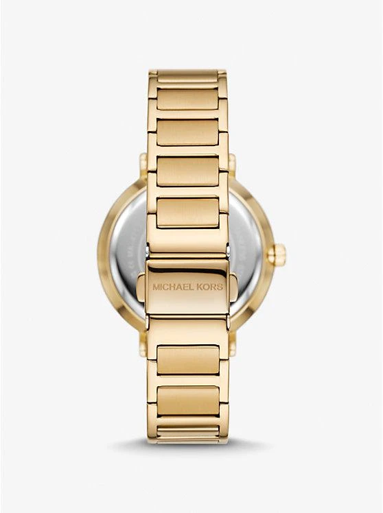 商品Michael Kors|Addyson Gold-Tone Logo Watch,价格¥818,第3张图片详细描述