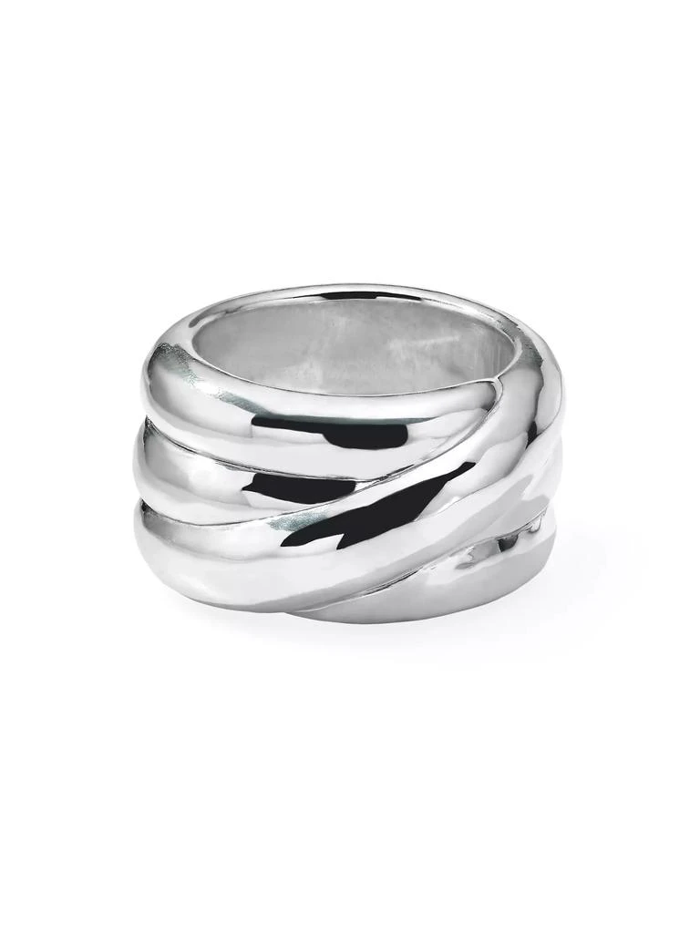 商品Ippolita|Classi Classico Hammered Sterling Silver Whirlpool Ring,价格¥1874,第2张图片详细描述