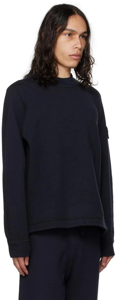 商品Stone Island|Navy Crewneck Sweatshirt,价格¥1834,第2张图片详细描述