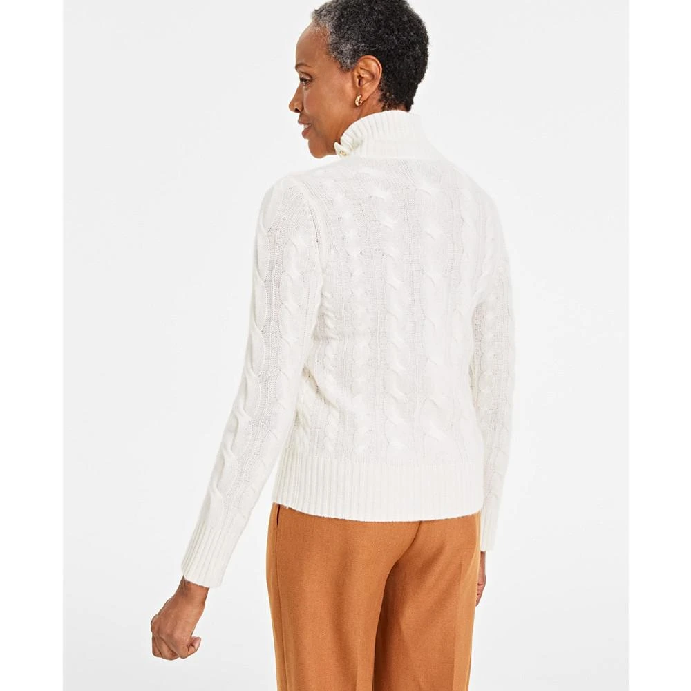 商品Charter Club|Women's 100% Cashmere Mock Neck Sweater, Created for Macy's,价格¥380,第2张图片详细描述