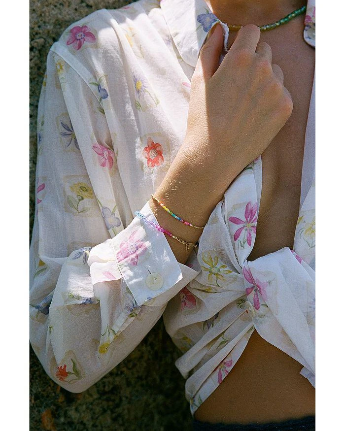 商品Anni Lu|Seaside Shimmer Beaded Bracelet in 18K Gold Plated,价格¥588,第2张图片详细描述