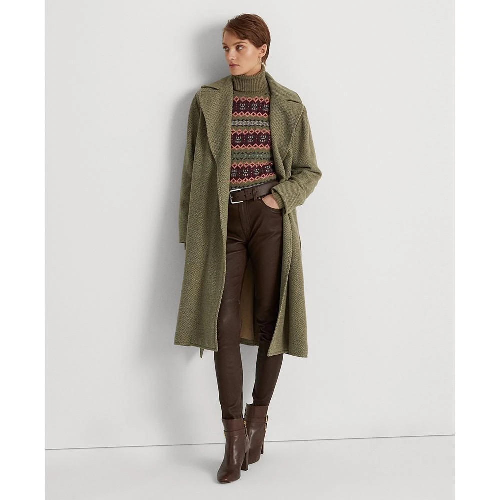 商品Ralph Lauren|Wool Tweed Wrap Coat,价格¥2456,第4张图片详细描述