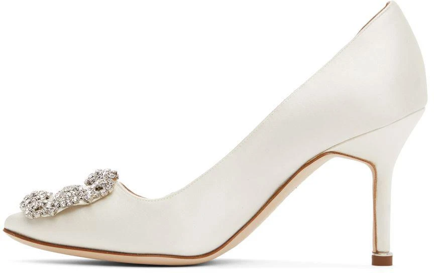 商品Manolo Blahnik|灰白色 Hangisi 高跟鞋,价格¥9708,第3张图片详细描述