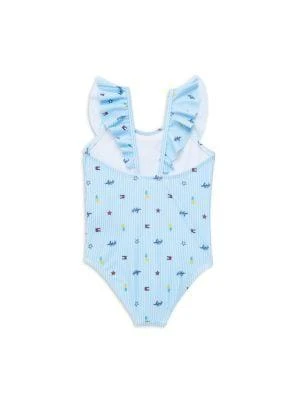 商品Tommy Hilfiger|​Little Girl’s Ithaca Stripe One Piece Swimsuit,价格¥71,第2张图片详细描述
