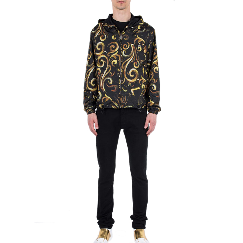 VERSACE 男士印花图案连帽夹克 A73034-A219466-A732商品第3张图片规格展示