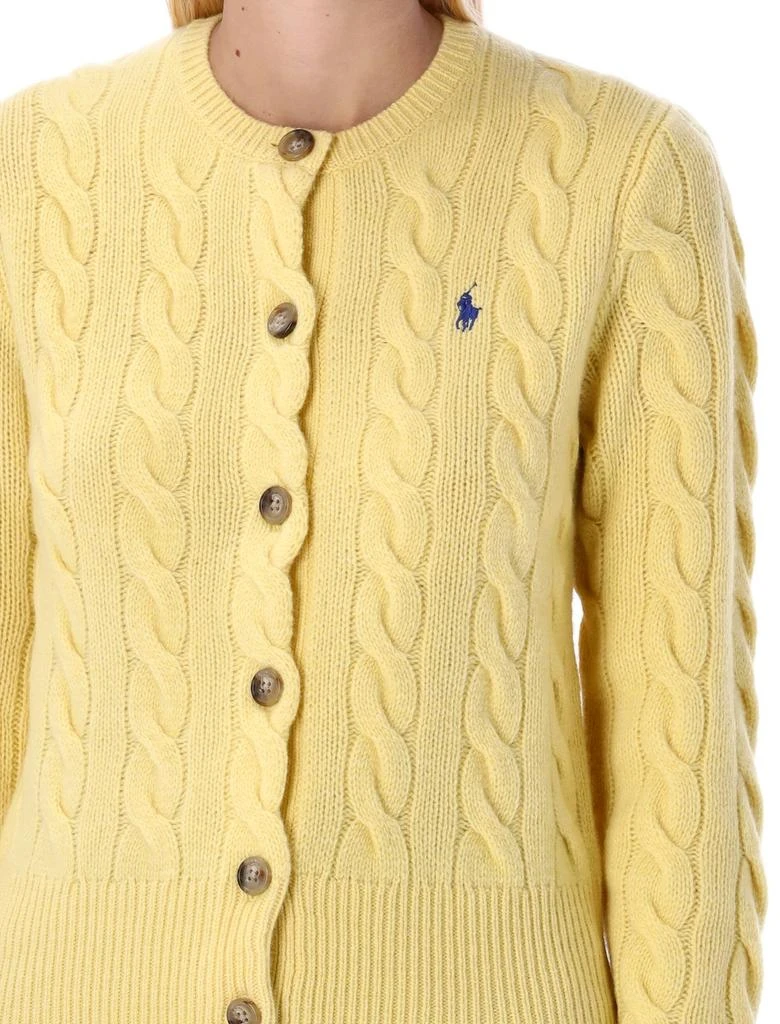 商品Ralph Lauren|Polo Ralph Lauren Pony Embroidered Cable-Knit Cardigan,价格¥1353,第5张图片详细描述