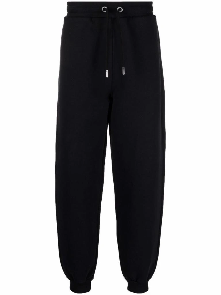 商品AMI|Ami Alexandre Mattiussi Black Organic Cotton Track Pants,价格¥1766,第1张图片