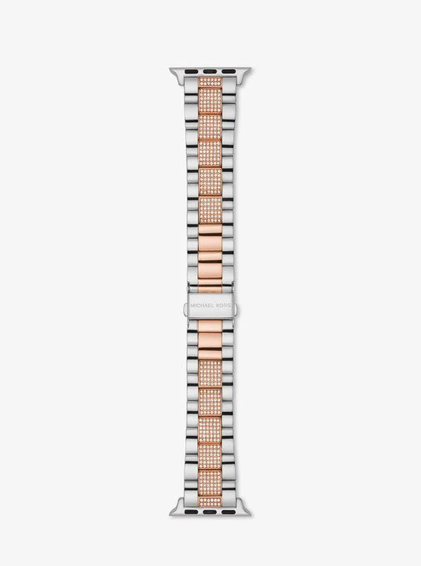 商品Michael Kors|Pavé Two-Tone Strap For Apple Watch®,价格¥1034,第2张图片详细描述