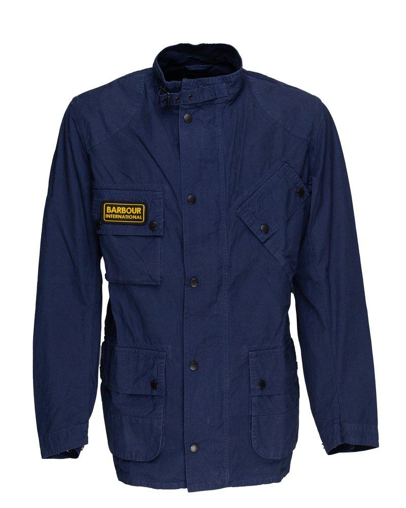 商品Barbour|Barbour Logo Patch Belted Jacket,价格¥2526,第1张图片