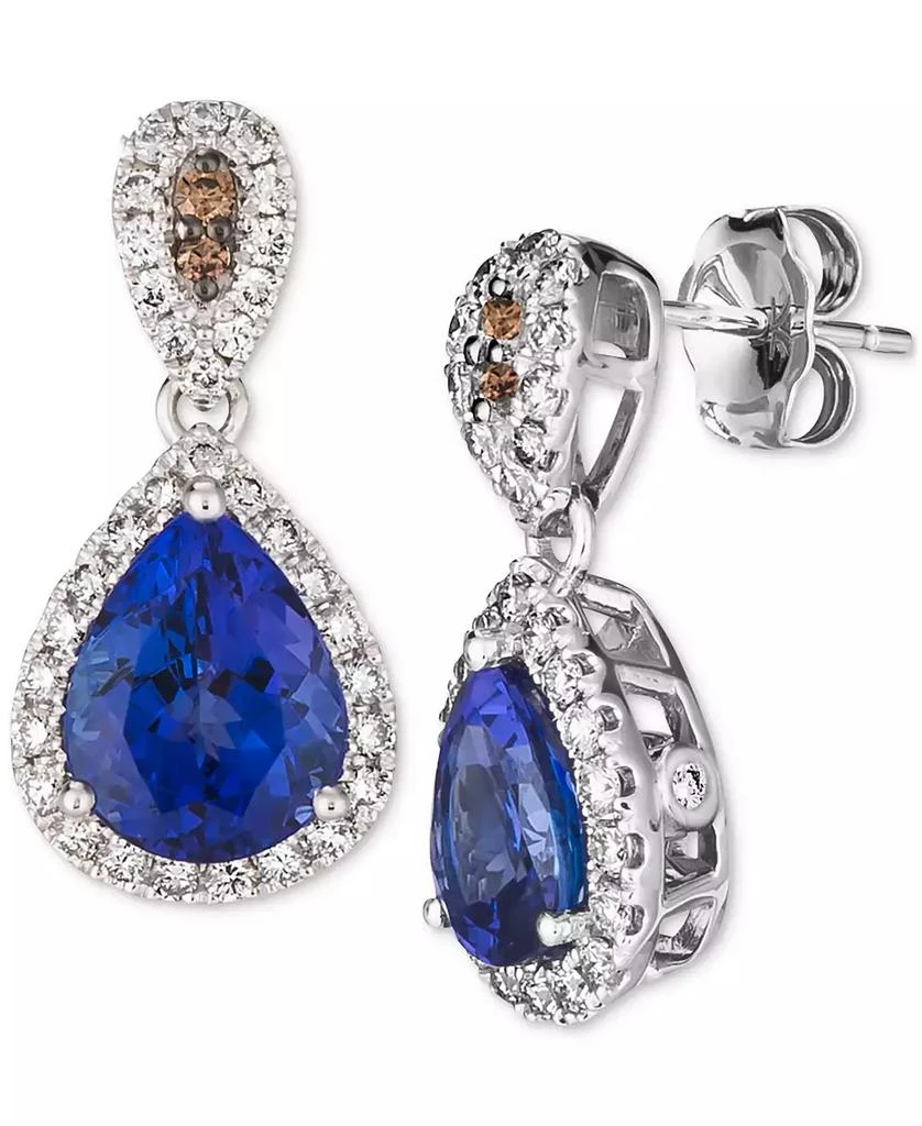 商品Le Vian|Blueberry Tanzanite (2 ct. t.w.) & Diamond (5/8 ct. t.w.) Drop Earrings in 14k White Gold,价格¥11773,第1张图片