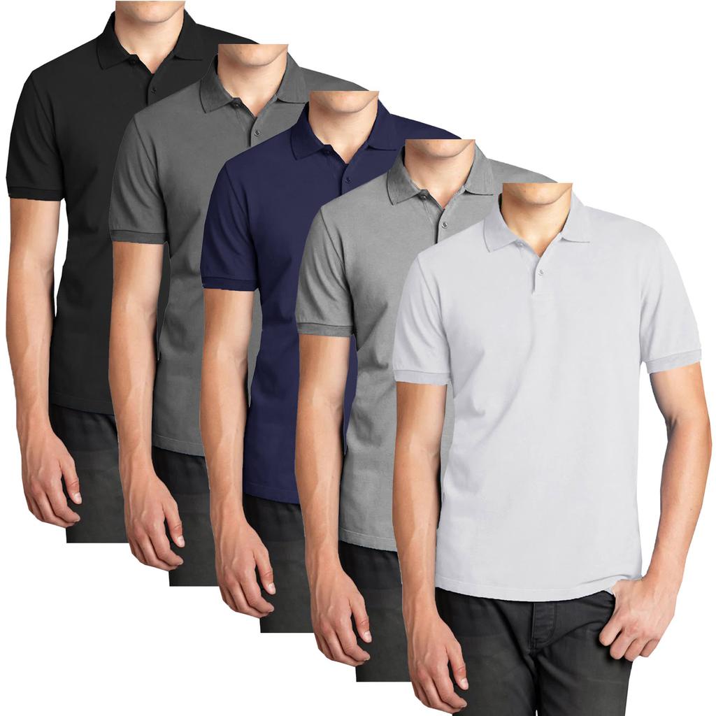 Мужские поло-рубашки с коротким рукавом из пике Galaxy Polo Avenue - комплект из 5 штук image 2