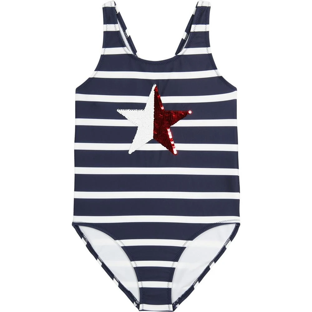 商品Tommy Hilfiger|Toddler Girls Tommy Star Swimsuit,价格¥62,第1张图片