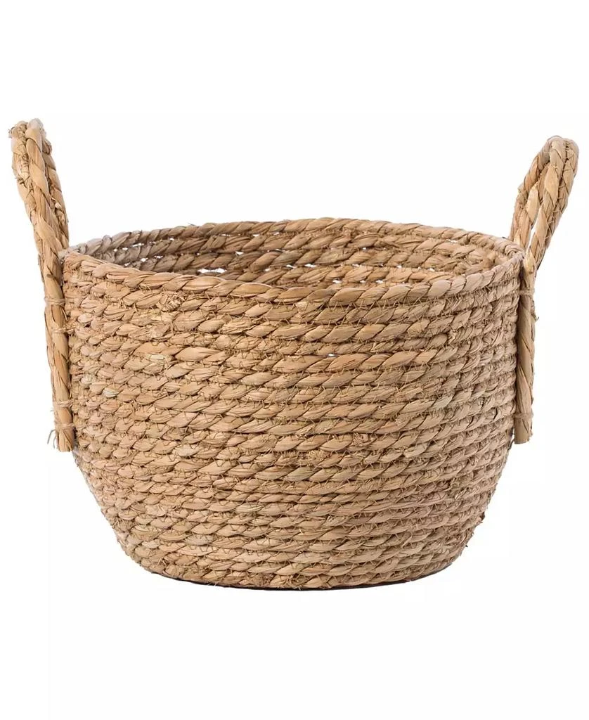 商品Wickerwise|Decorative Round Wicker Woven Rope Small Storage Basket,价格¥337,第3张图片详细描述