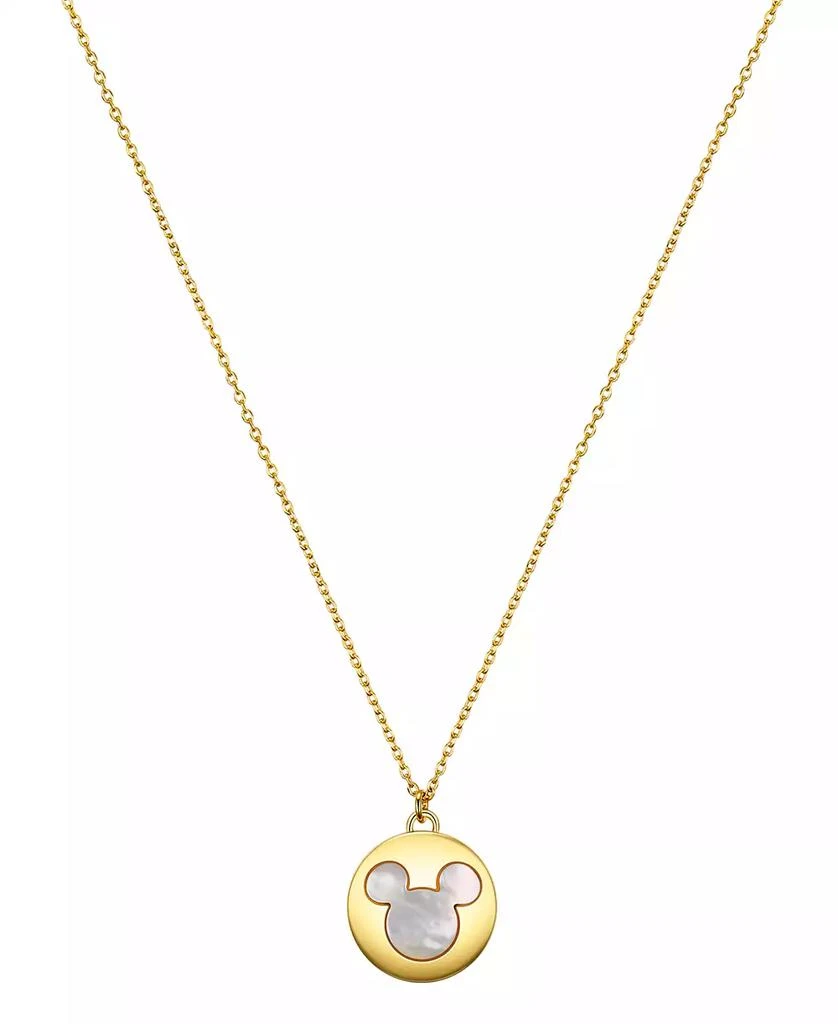 商品Disney|Mother of Pearl Mickey Mouse Pendant Necklace,价格¥112,第1张图片