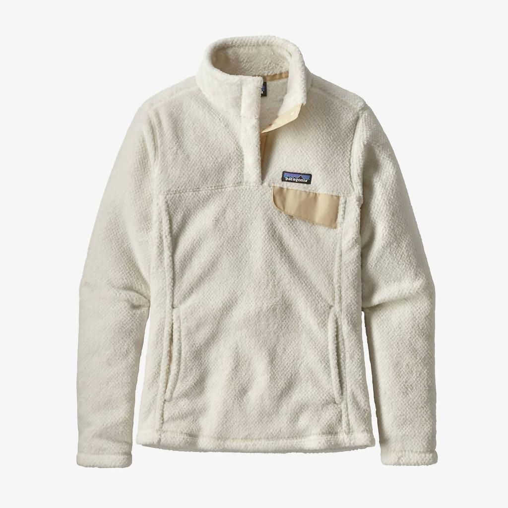 商品Patagonia|Women Re-Tool Snap-T Fleece Pullover In Raw Linen: White X-Dye,价格¥742,第1张图片详细描述