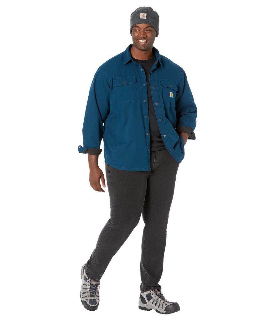 Rugged Flex® Relaxed Fit Canvas Fleece-Lined Shirt Jac商品第4张图片规格展示