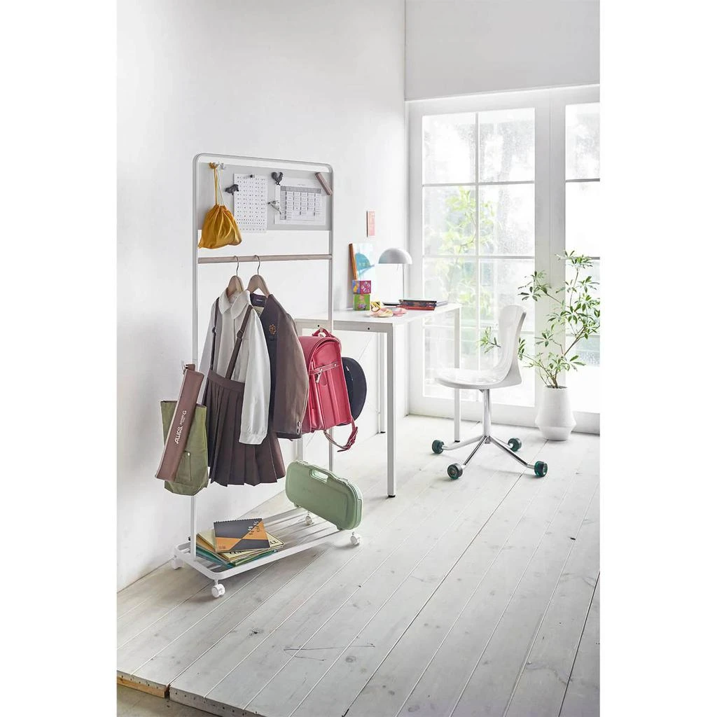 Yamazaki Tower Kids Coat Rack With Panel - White 商品