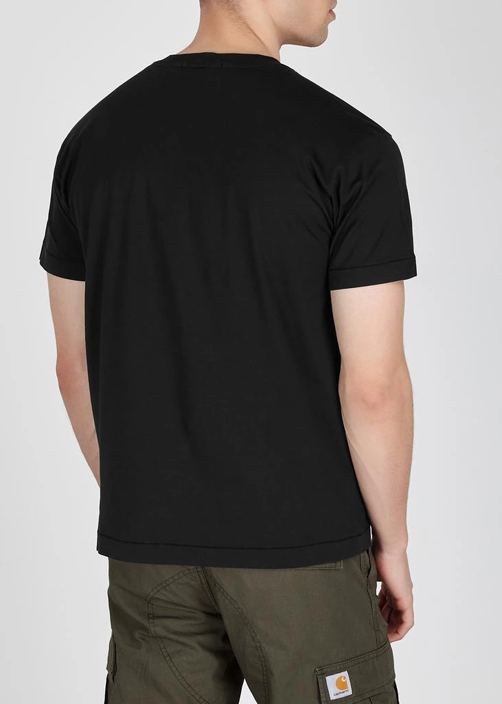 商品Stone Island|Black cotton T-shirt T恤,价格¥848,第3张图片详细描述