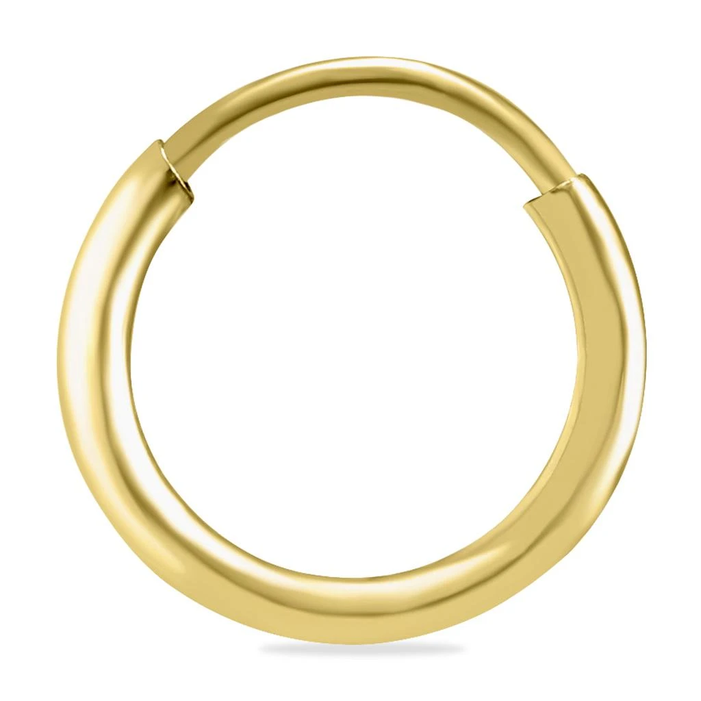 商品Monary|10mm Endless 14K Yellow Gold Filled Thin Huggie Hoop Earrings,价格¥207,第2张图片详细描述