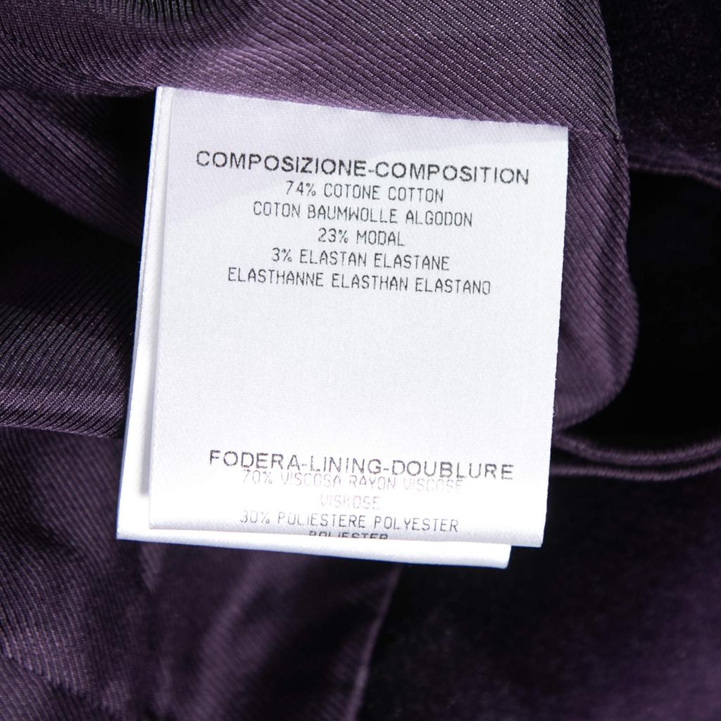 Gucci Purple Velvet Knee-Length Pencil Skirt S商品第6张图片规格展示