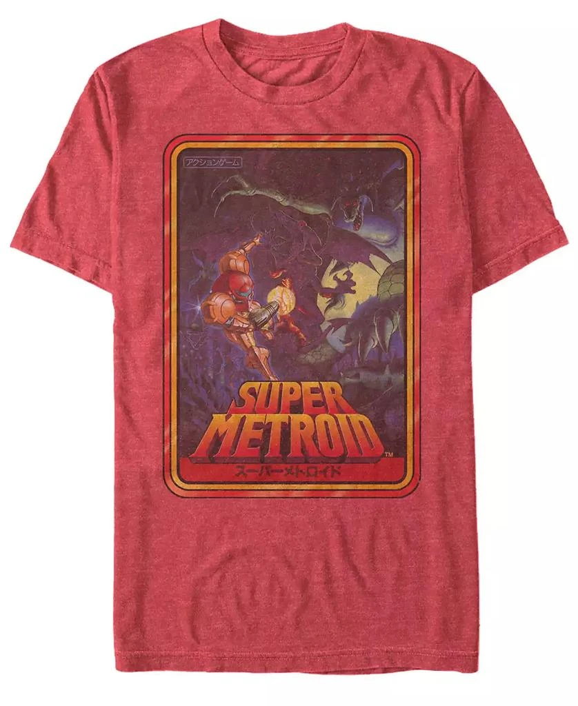 商品Nintendo|Nintendo Men's Metroid Playing Card Short Sleeve T-Shirt,价格¥184,第1张图片