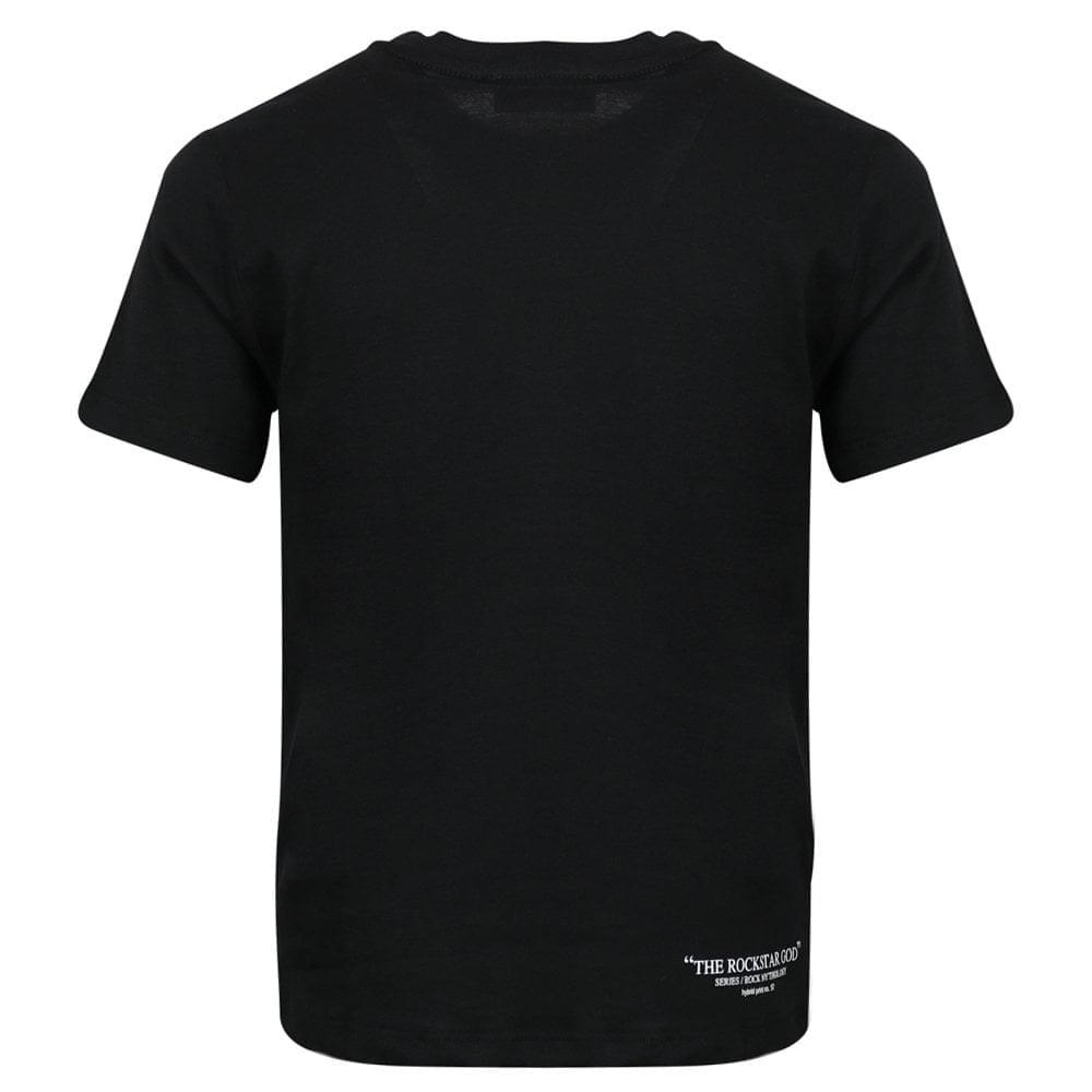 Rock Print T Shirt Black商品第3张图片规格展示