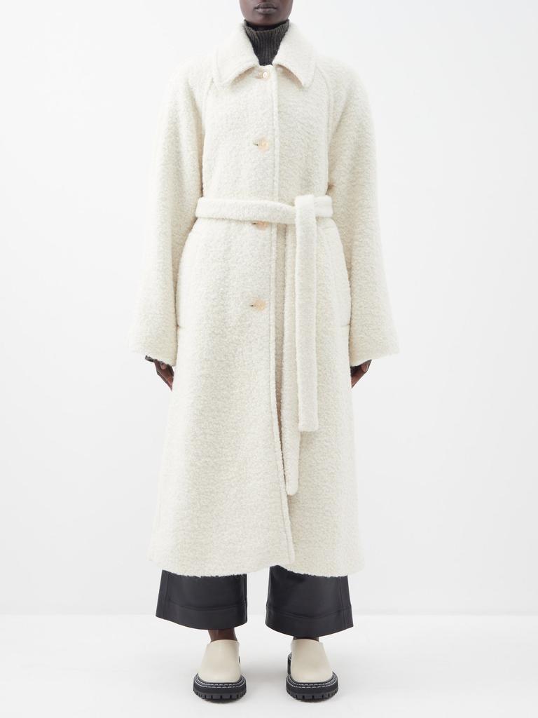 Olaura belted bouclé coat商品第1张图片规格展示