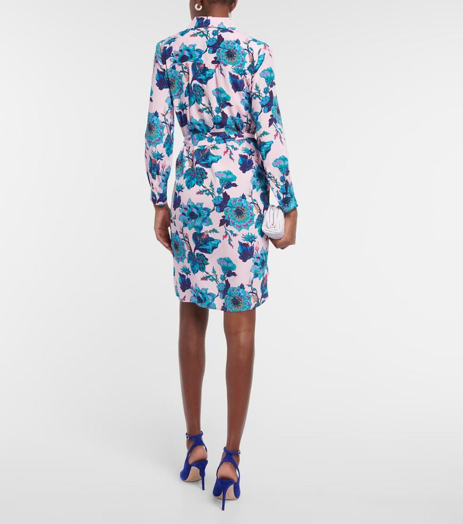 Prita floral-print shirt minidress商品第3张图片规格展示