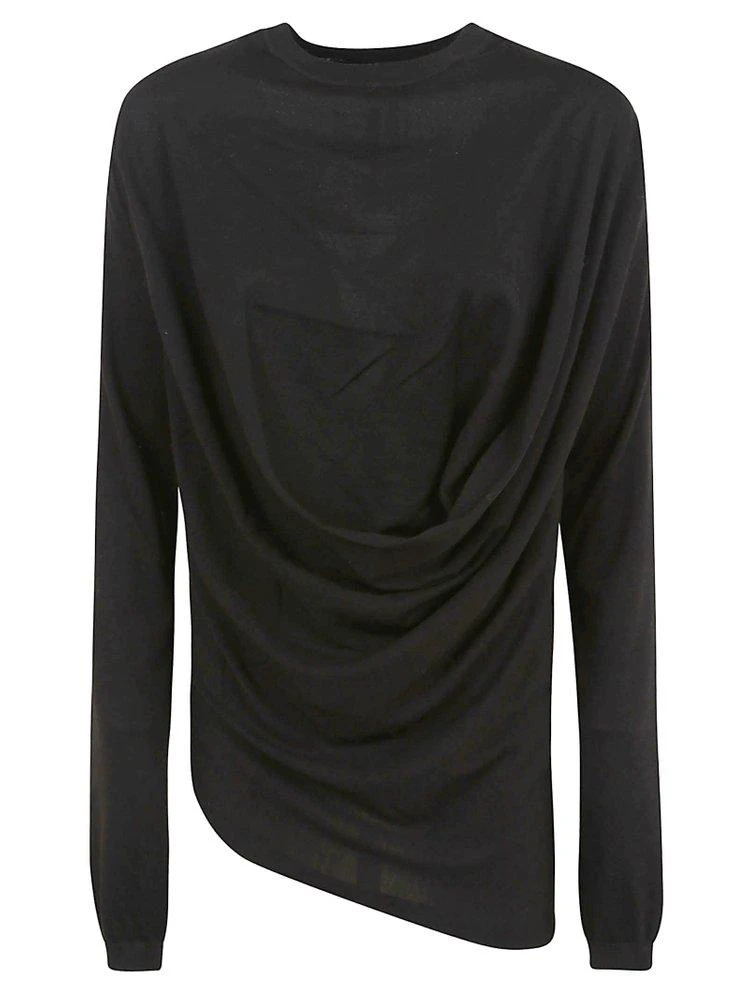 商品Rick Owens|Rick Owens Draped Round Neck Sweater,价格¥5690,第1张图片