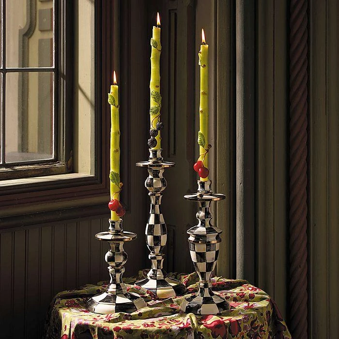 商品MacKenzie-Childs|Courtly Check® Enamel Candlestick, Large,价格¥1195,第3张图片详细描述