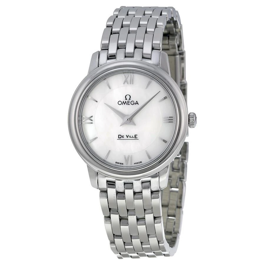 商品Omega|De Ville Prestige Mother of Pearl Dial Ladies Watch 424.10.27.60.05.001,价格¥13494,第1张图片