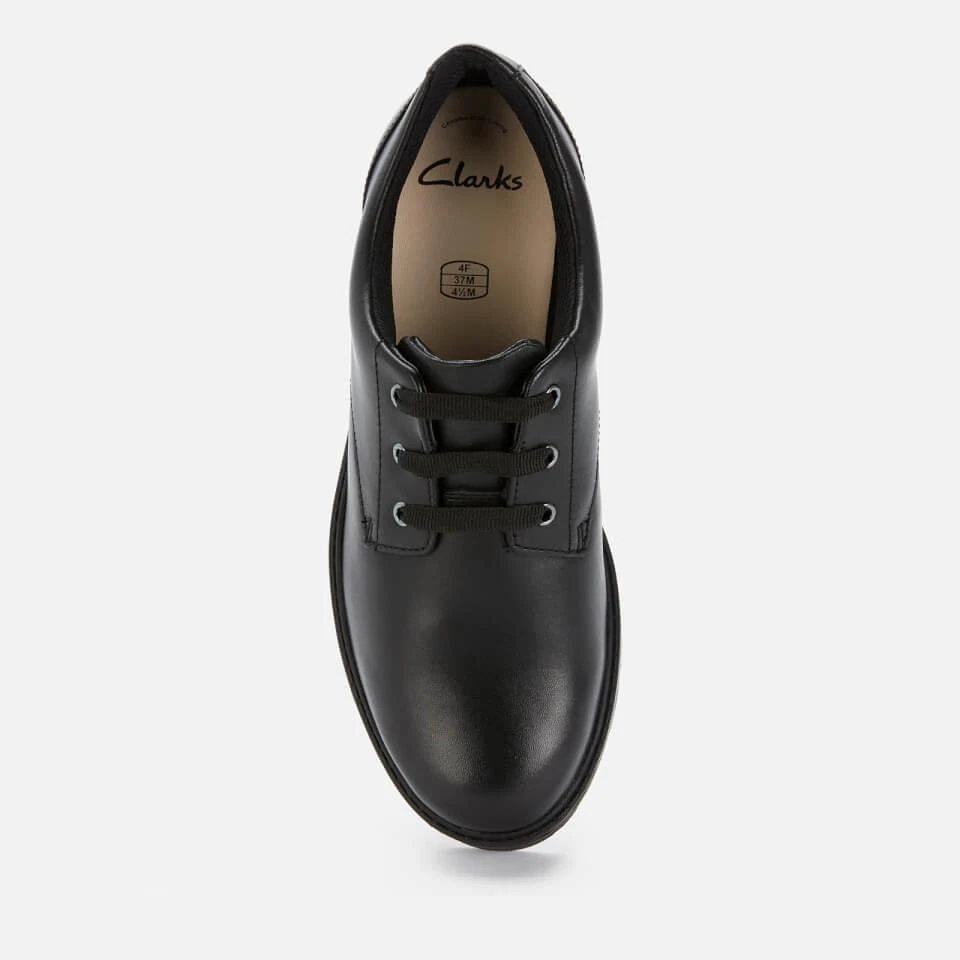 商品Clarks|CLARKS DEMPSTER LACE YOUTH SCHOOL SHOES - BLACK LEATHER,价格¥315,第3张图片详细描述