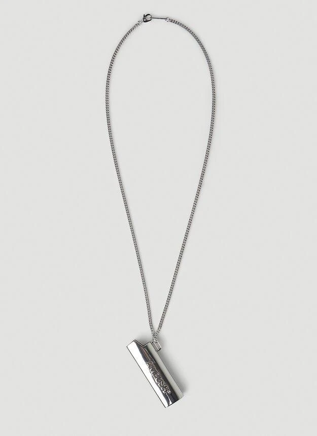 商品Ambush|Logo Lighter Case Necklace in Silver,价格¥1038,第1张图片