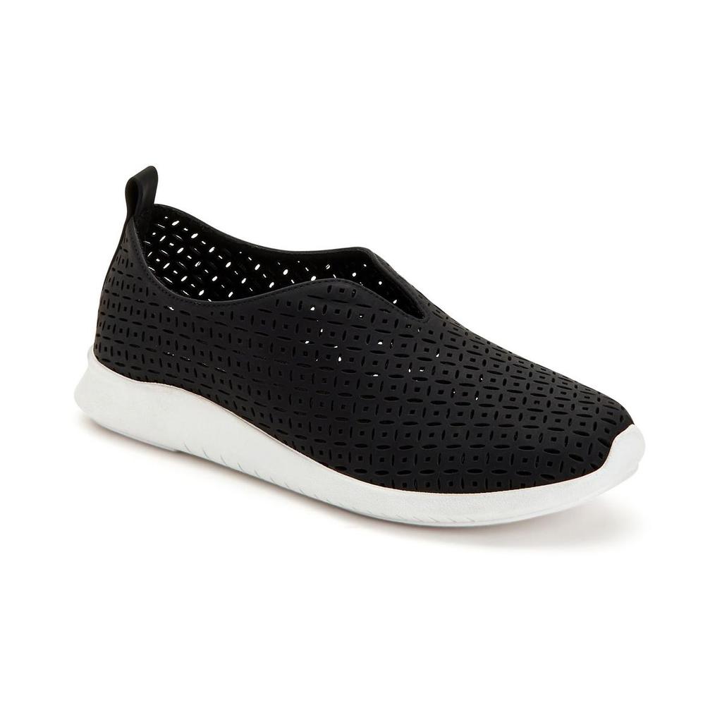 Style & Co. Womens Milanii Faux Leather Perforated Slip-On Sneakers商品第2张图片规格展示