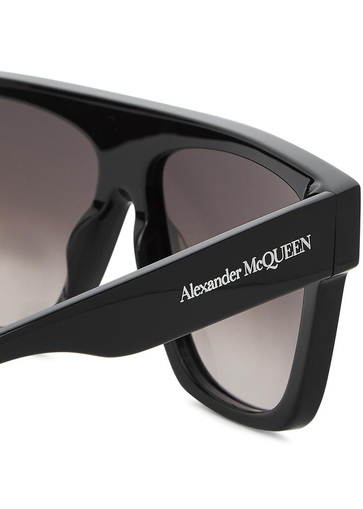 Black D-frame sunglasses商品第3张图片规格展示