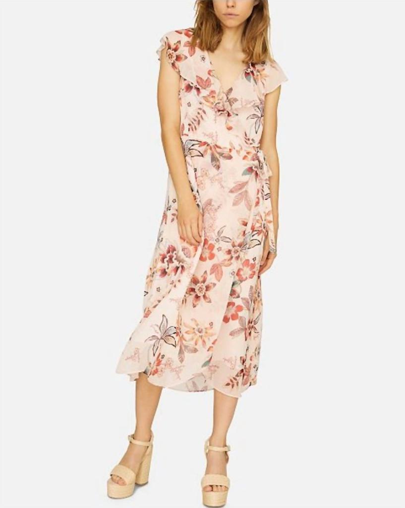 Jolynn Wrap Midi Dress in Desert Floral商品第1张图片规格展示
