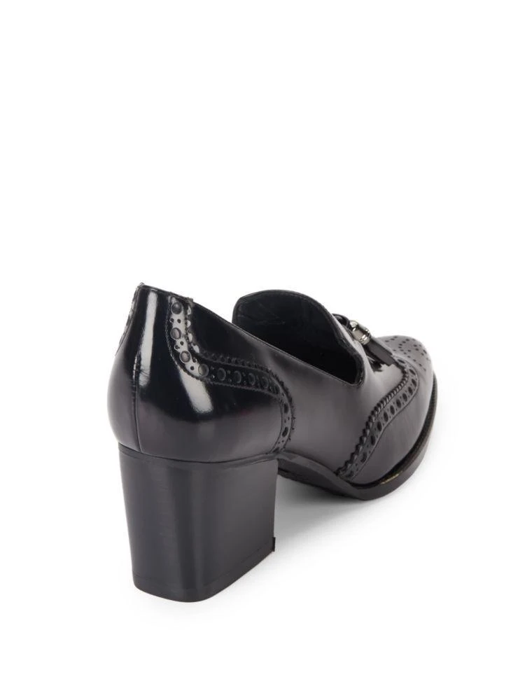 商品Stuart Weitzman|Girlthing Leather Tassel Loafer Pumps,价格¥1144,第2张图片详细描述