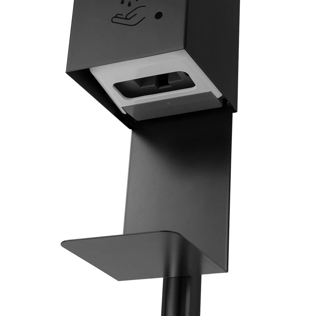 商品Nova of California|Luxe Floor Stand Touchless Hand Sanitizer Dispenser - 54", Matte Black, Powermist,价格¥3158,第4张图片详细描述