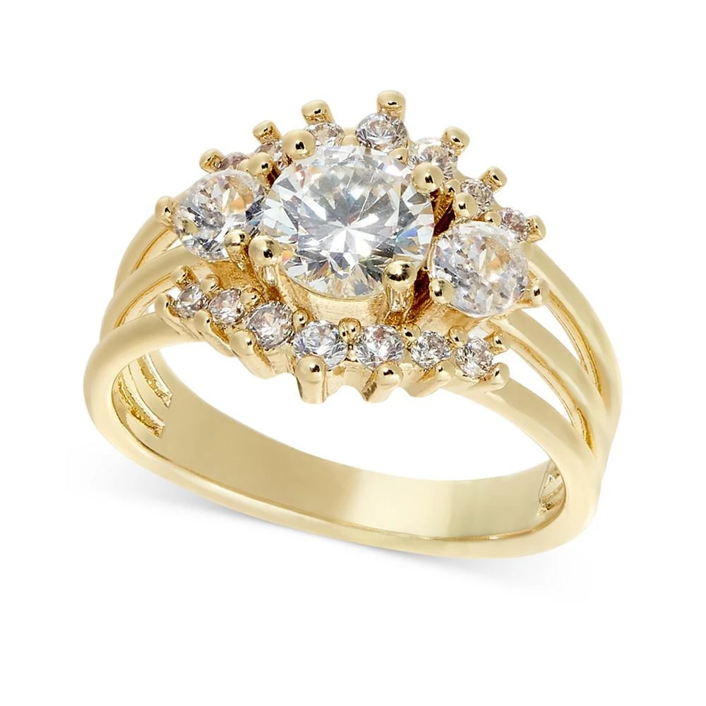 商品Charter Club|Gold-Tone Crystal Three-Row Band Ring, Created for Macy's,价格¥78,第1张图片