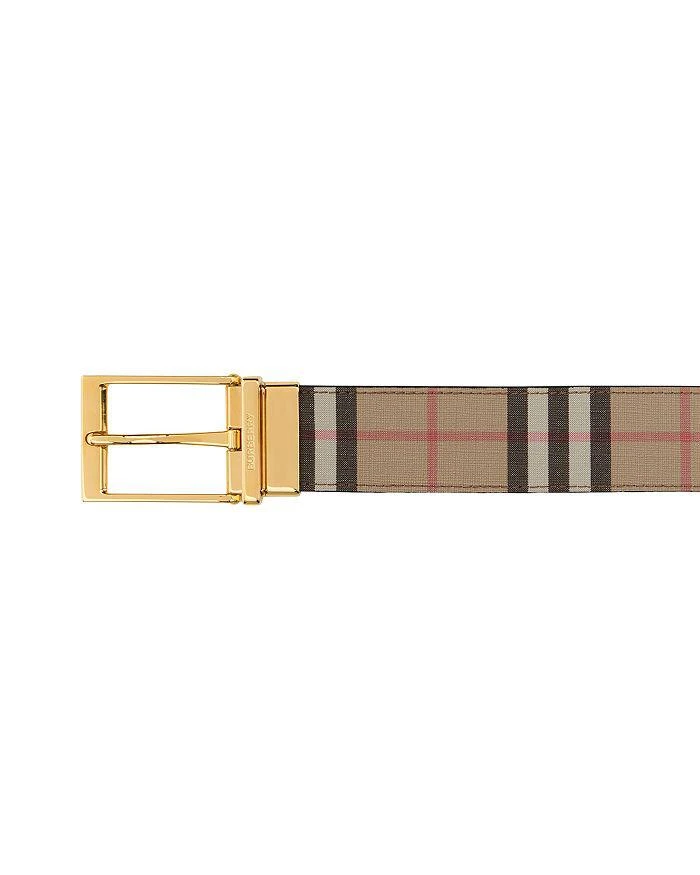 商品Burberry|Men's Vintage Check & Leather Reversible Belt  ,价格¥3816,第4张图片详细描述