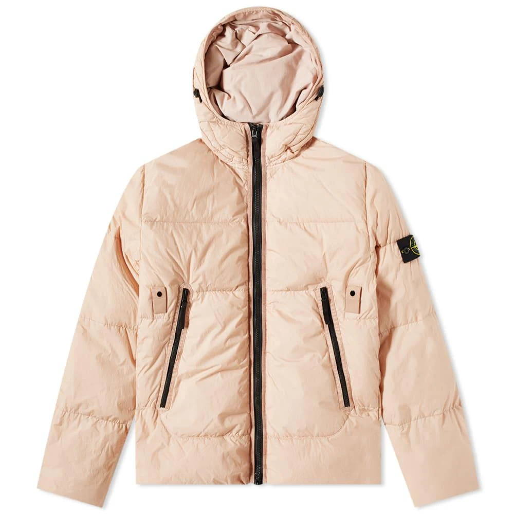 商品Stone Island|Stone Island Garment Dyed Crinkle Reps Hooded Down Jacket,价格¥5850,第1张图片