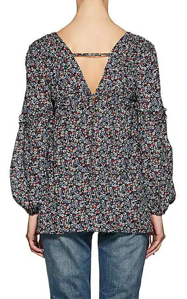 商品Derek Lam|Floral Cotton Cady Swing Blouse,价格¥479,第2张图片详细描述