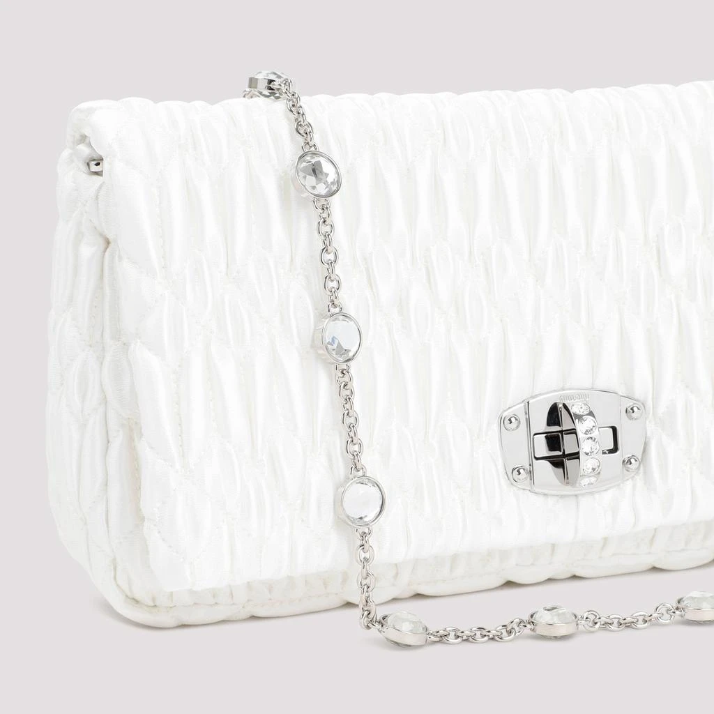 商品Miu Miu|MIU MIU  MIU CRYSTAL SATIN BAG,价格¥10236,第4张图片详细描述