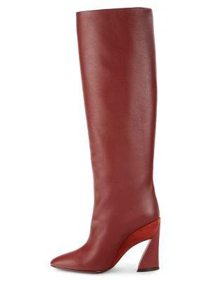商品Salvatore Ferragamo|Antea Leather Knee-High Boots,价格¥3073,第4张图片详细描述