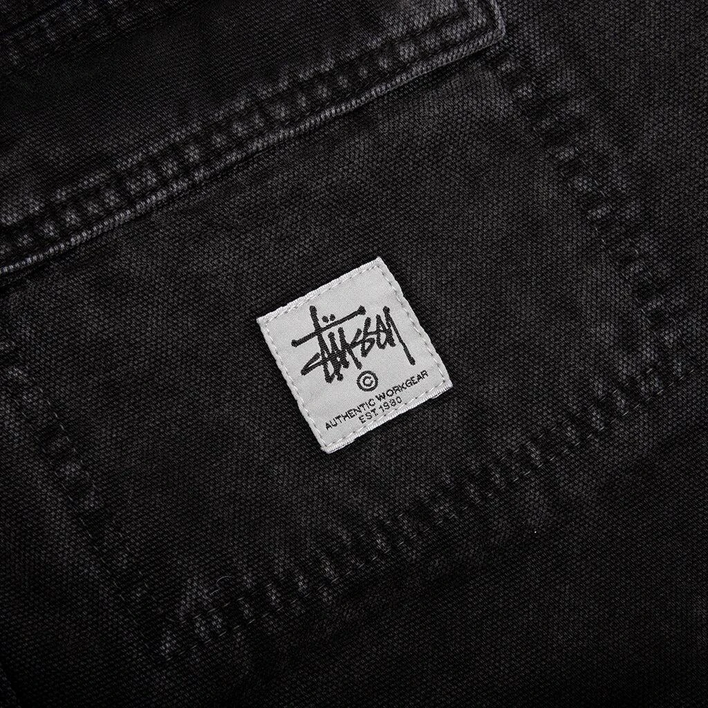 商品STUSSY|Washed Canvas Shop Jacket - Black,价格¥1977,第3张图片详细描述