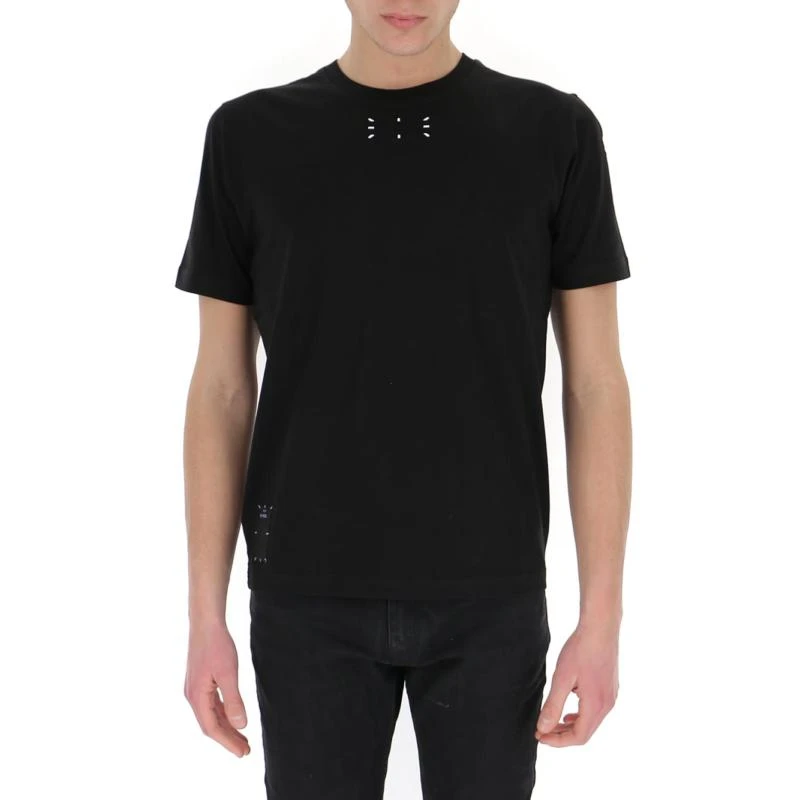 商品[国内直发] Alexander McQueen|ALEXANDER MCQUEEN 亚历山大·麦昆 男士黑色T恤 624760-RQR21-1000,价格¥915,第1张图片